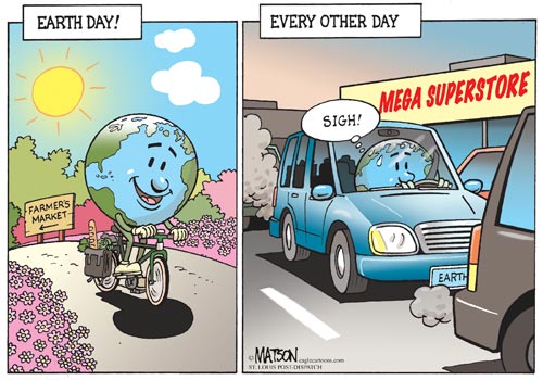 föld napja karikatúra